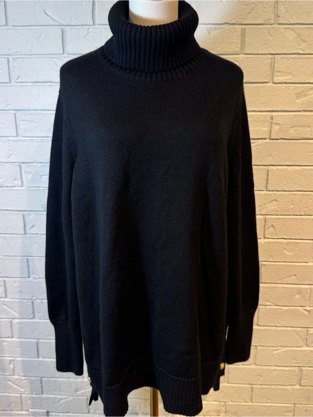 Tuckernuck 100% Wool Black Turtleneck Sweater Womens XL